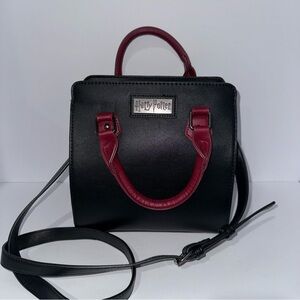 Harry Porter Hogwarts Embroider Varsity Plaid Satchel Crossbody Purse Wizard